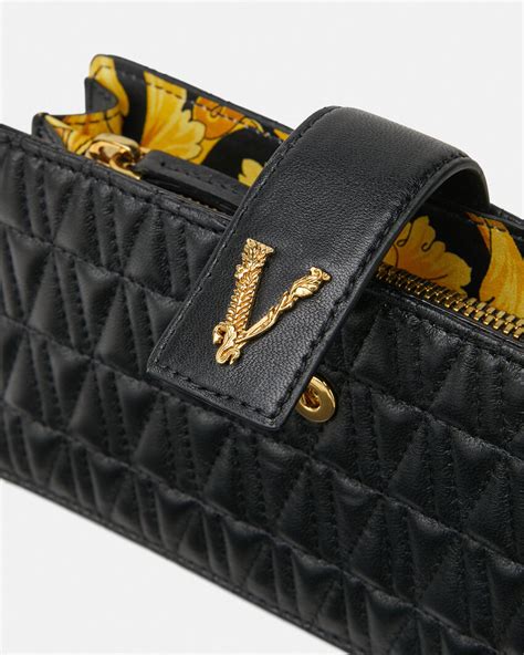 versace virtus clutch bag|authentic versace handbags.